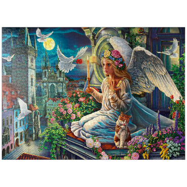 puzzleplate Angel in the Night 1000 Jigsaw Puzzle