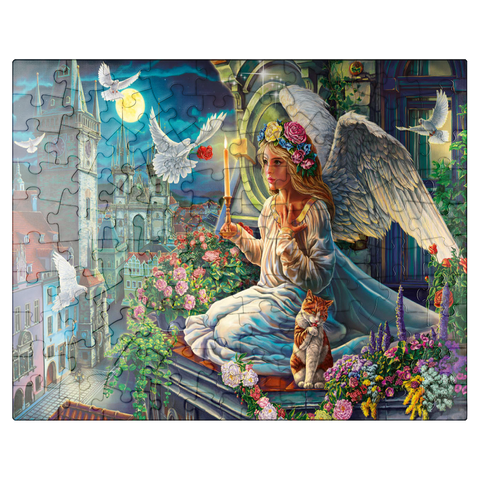 puzzleplate Angel in the Night 100 Jigsaw Puzzle