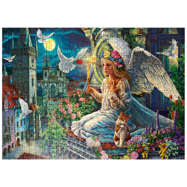 puzzleplate Angel in the Night 500 Jigsaw Puzzle