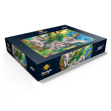 Family of White Tiger 1000 Jigsaw Puzzle box view1