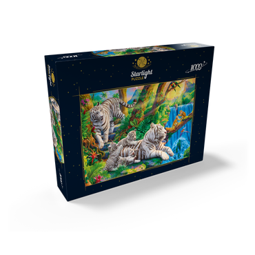 Family of White Tiger 1000 Jigsaw Puzzle box view2