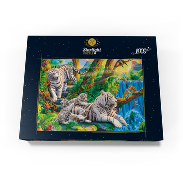 Family of White Tiger 1000 Jigsaw Puzzle box view3