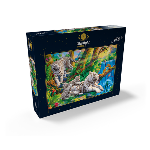 Family of White Tiger 500 Jigsaw Puzzle box view2