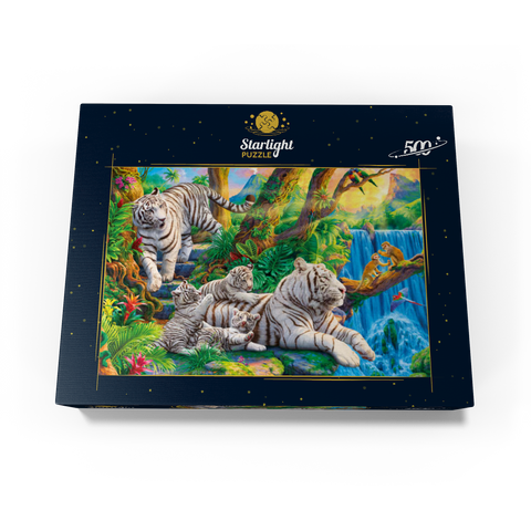 Family of White Tiger 500 Jigsaw Puzzle box view3