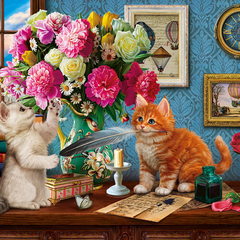 Petals & Paws 1000 Jigsaw Puzzle 3D Modell