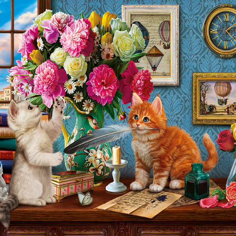 Petals & Paws 100 Jigsaw Puzzle 3D Modell