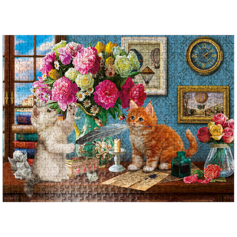 puzzleplate Petals & Paws 500 Jigsaw Puzzle