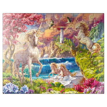 puzzleplate Fabulous Unicorns 100 Jigsaw Puzzle