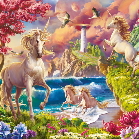 Fabulous Unicorns 100 Jigsaw Puzzle 3D Modell