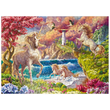 puzzleplate Fabulous Unicorns 500 Jigsaw Puzzle