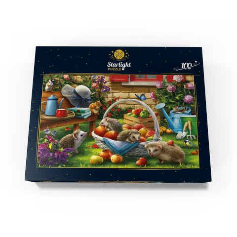 Hedgehogs in the Garden 100 Jigsaw Puzzle box view3