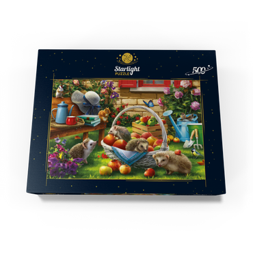 Hedgehogs in the Garden 500 Jigsaw Puzzle box view3