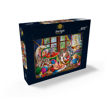 The Cheerful Kittens with Yarn 1000 Jigsaw Puzzle box view2