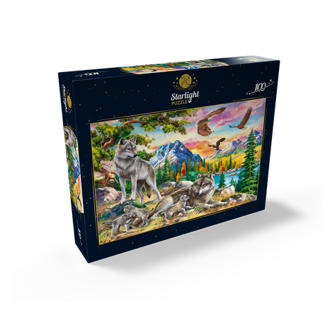 Wolves and Eagles 100 Jigsaw Puzzle box view2