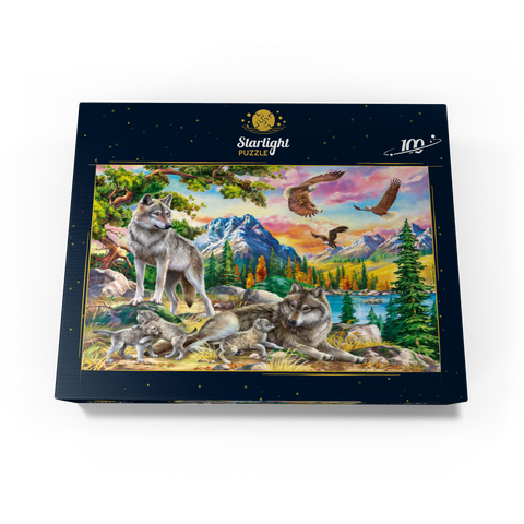 Wolves and Eagles 100 Jigsaw Puzzle box view3