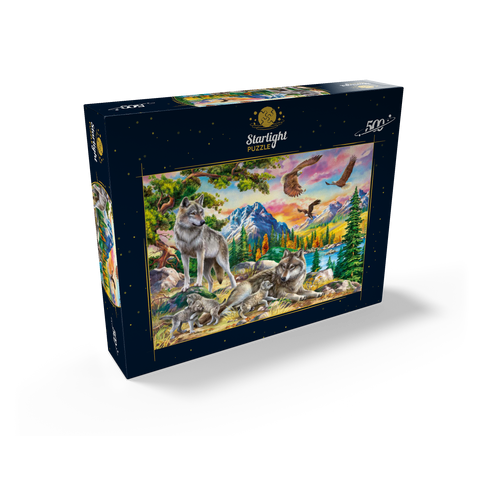 Wolves and Eagles 500 Jigsaw Puzzle box view2