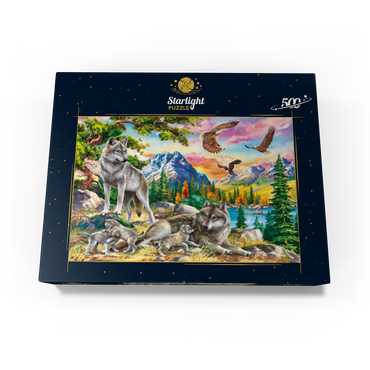 Wolves and Eagles 500 Jigsaw Puzzle box view3