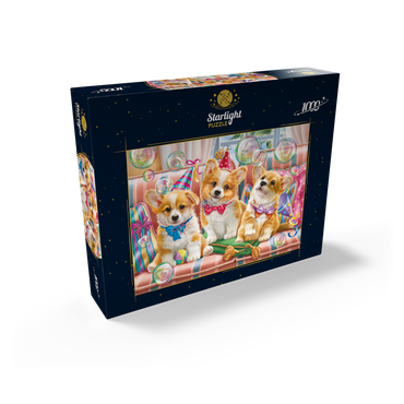 Corgi Puppies at Birthday Party 1000 Jigsaw Puzzle box view2