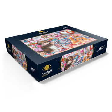 Cute Kittens with Beads 1000 Jigsaw Puzzle box view1