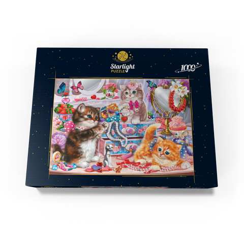 Cute Kittens with Beads 1000 Jigsaw Puzzle box view3