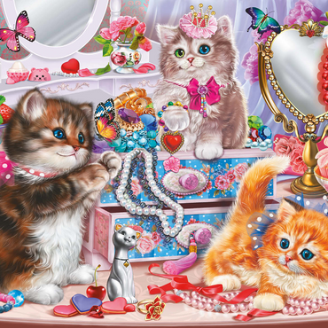 Cute Kittens with Beads 1000 Jigsaw Puzzle 3D Modell