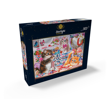 Cute Kittens with Beads 500 Jigsaw Puzzle box view2