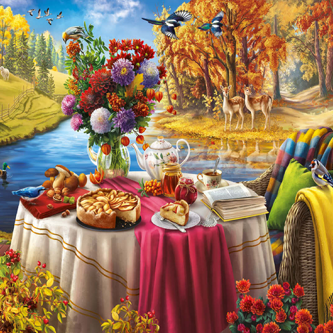 Autumn Still Life 100 Jigsaw Puzzle 3D Modell