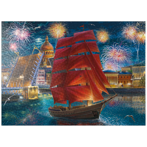 puzzleplate Scarlet Sails 1000 Jigsaw Puzzle