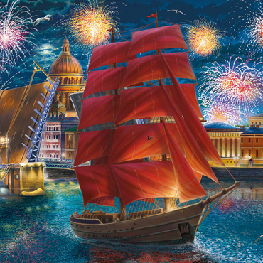 Scarlet Sails 1000 Jigsaw Puzzle 3D Modell