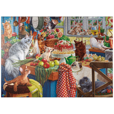 puzzleplate Kittens in the Kitchen 1000 Jigsaw Puzzle