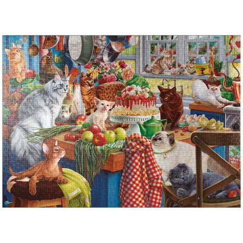 puzzleplate Kittens in the Kitchen 1000 Jigsaw Puzzle