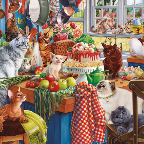 Kittens in the Kitchen 1000 Jigsaw Puzzle 3D Modell