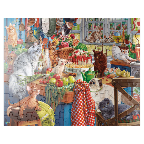 puzzleplate Kittens in the Kitchen 100 Jigsaw Puzzle