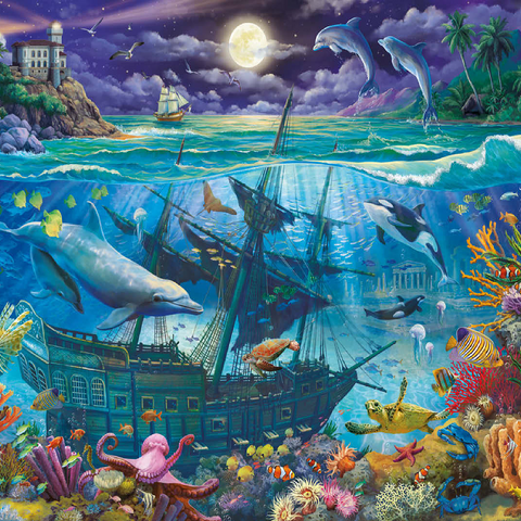 Evening Undersea 100 Jigsaw Puzzle 3D Modell