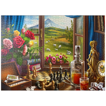 puzzleplate Games in the Mountains 1000 Jigsaw Puzzle