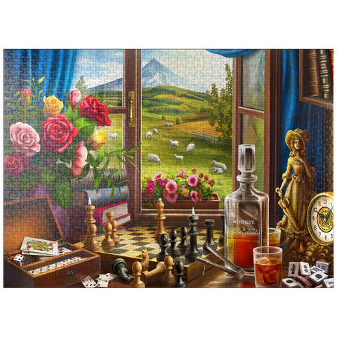 puzzleplate Games in the Mountains 1000 Jigsaw Puzzle