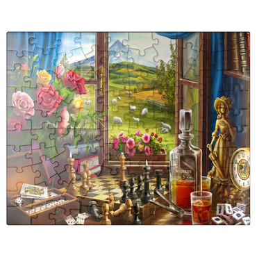 puzzleplate Games in the Mountains 100 Jigsaw Puzzle