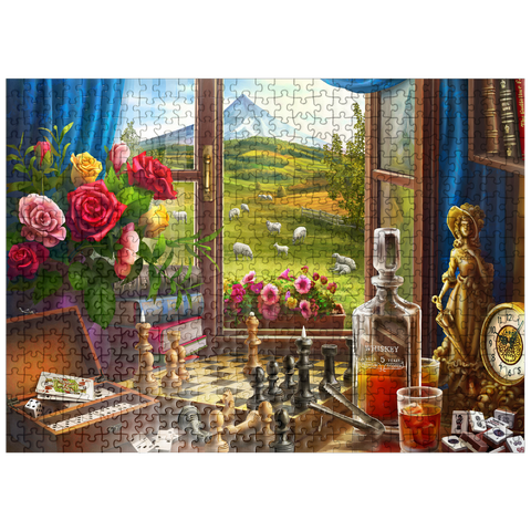 puzzleplate Games in the Mountains 500 Jigsaw Puzzle