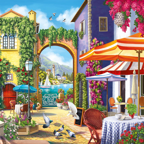 Sunny City by the Sea 1000 Jigsaw Puzzle 3D Modell