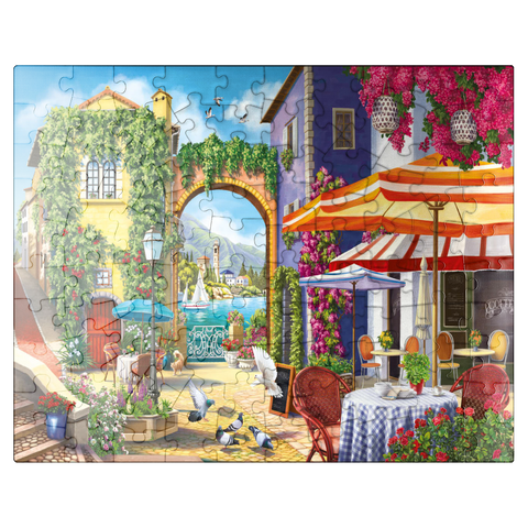 puzzleplate Sunny City by the Sea 100 Jigsaw Puzzle