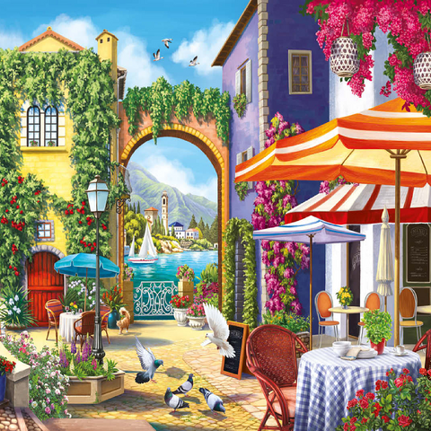 Sunny City by the Sea 100 Jigsaw Puzzle 3D Modell