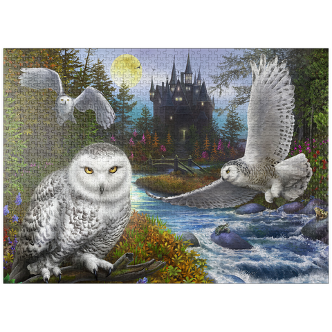 puzzleplate Snowy Owls 1000 Jigsaw Puzzle