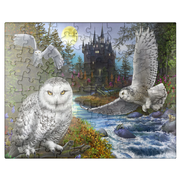 puzzleplate Snowy Owls 100 Jigsaw Puzzle