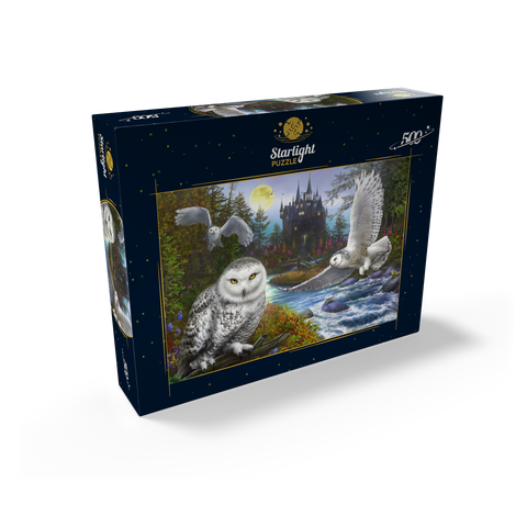 Snowy Owls 500 Jigsaw Puzzle box view2