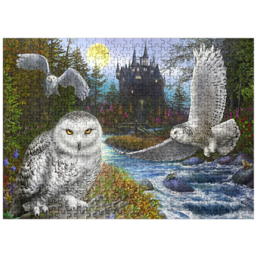 puzzleplate Snowy Owls 500 Jigsaw Puzzle