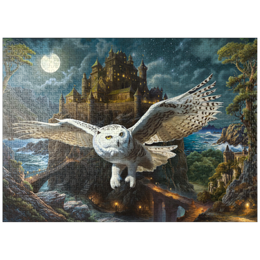 puzzleplate Magic Owl and Castle 1000 Jigsaw Puzzle