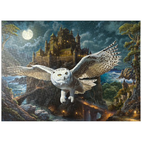 puzzleplate Magic Owl and Castle 1000 Jigsaw Puzzle