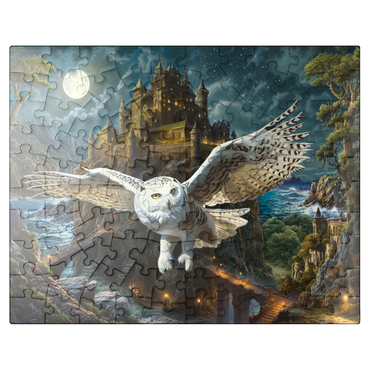 puzzleplate Magic Owl and Castle 100 Jigsaw Puzzle