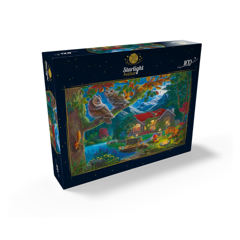 Owls & Night House 100 Jigsaw Puzzle box view2