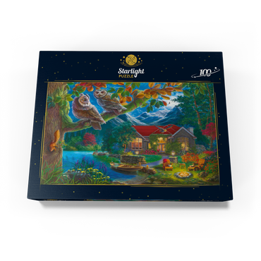 Owls & Night House 100 Jigsaw Puzzle box view3